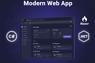 develop a modern blazor webassembly or blazor server app