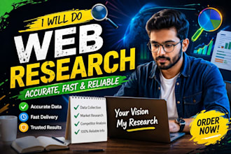 do web research, data collection and lead generation in excel
