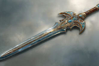 draw fantasy dnd weapon art for your game art