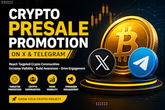 promote your crypto presale on x and telegram to targeted crypto communities