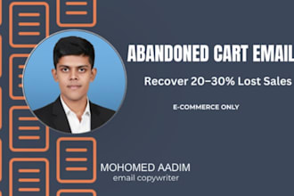 write high converting abandoned cart emails to recover lost sales