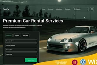 build responsive auto rental car dealer website with booking system real estate