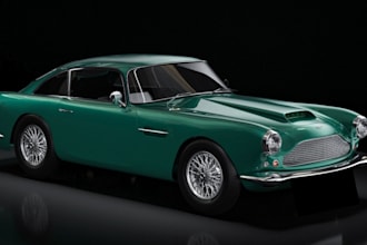 3d vintage car interior and exterior, blender for game or print,2d to 3d vehicle