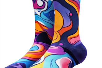 design custom and unique socks design