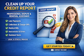 sweep and repair your credit report remove negative items credit score