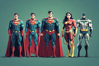 superhero character for comics