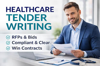prepare professional healthcare tenders and bid documents