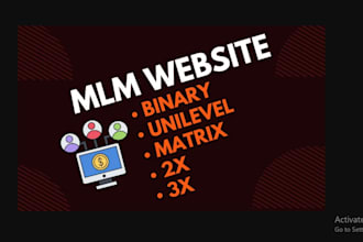 build MLM website, membership website, MLM website development, MLM website