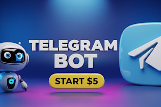 create a python telegram bot to automate your business
