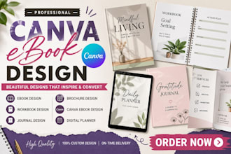 do canva ebook design canva workbook ebook design ebook layout formating journal