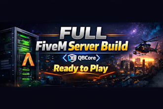 create a full fivem rp server