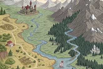 create dnd maps, battlemaps, labyrinth map