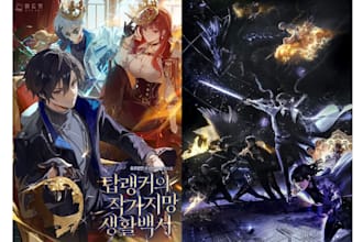 design anime light novel manga book cover webtoon cover and character design