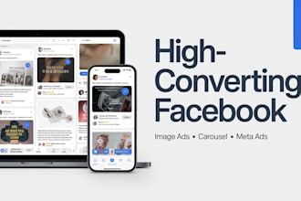 design high converting facebook creatives for meta ads