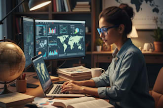 do global research and create content
