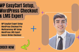 setup easycart, poordpress checkout, multicurrency wordpress site, wordpress lms