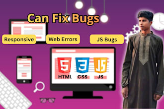 fix HTML CSS bugs and make your website responsive