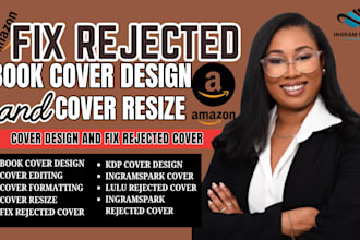 fix amazon kdp rejected cover, book cover design, cover redesign, kindle resize