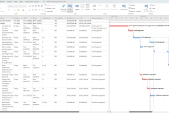 do gannt chart using microsoft project