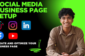 setup social media accounts and create business pages