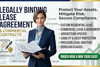 draft a legally binding lease agreement to protect your property and assets