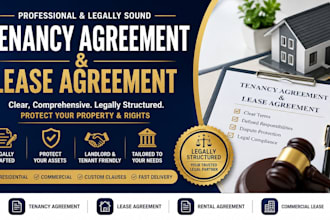 draft a tenancy agreement and lease agreement for landlords and tenants