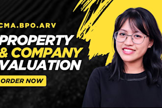 provide cma, bpo, arv, company and property valuation reports for real estate