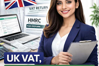 do UK hmrc and vat fillings and annual bookkeeping