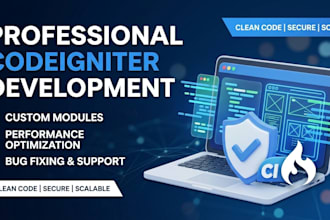 develop, customize, or fix any codeigniter PHP website