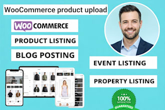 do wordpress product listing woocommerce product upload