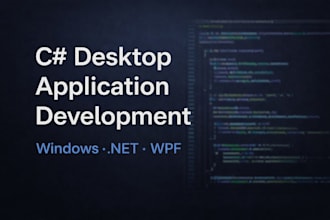 create windows desktop apps using c sharp