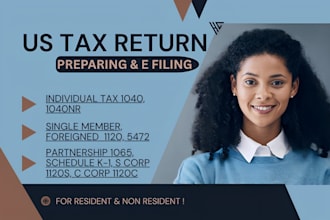 file usa income tax return, irs filing, business tax, form 1120, 5472 as a cpa