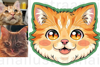 illustrate your cute pet