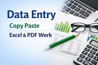 do accurate data entry and copy paste work