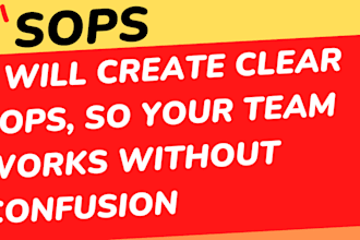create clear sops to streamline your business processes