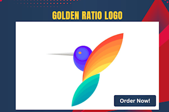 create unique and creative geometric golden ratio logo for your business