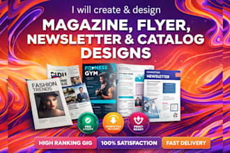 design modern magazine layout, catalog and editorial design