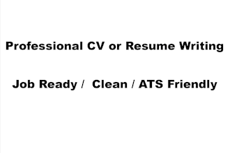 write and format a professional CV or resume