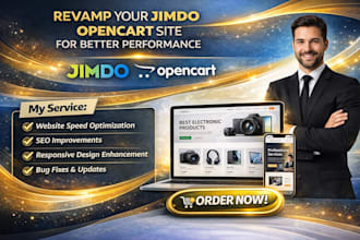 develop jimdo opencart webnode wix ecommerce products website page store design
