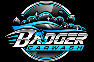 design professional automotive, auto repair car wash logo