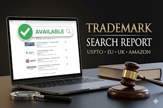 conduct a comprehensive trademark search for uspto and amazon