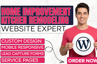 build home improvement website kitchen remodeling epoxy flooring company website