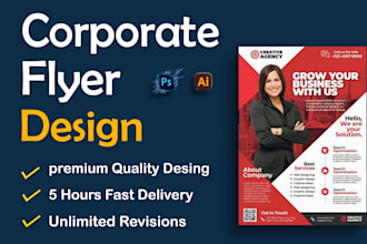 design a modern professional corporate flyer
