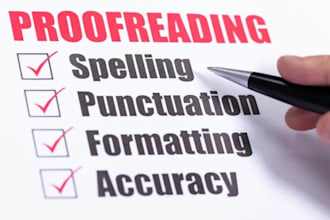 proofread and edit english content