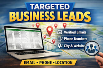 collect targeted business leads with email and phone