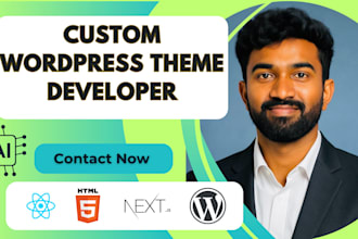 create a wordpress theme with react js next js and admin dashboards