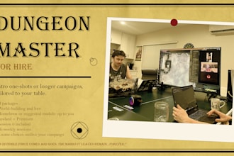 be the dungeon master for your dungeons and dragons session