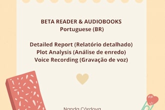 ser sua leitora beta em portugues