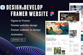 develop a premium framer website for saas and startups