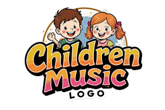design a fun and colorful childrens music logo